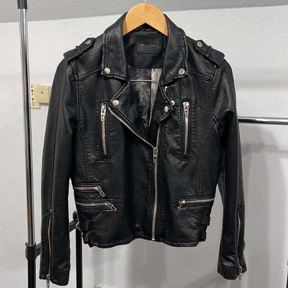 Blank NYC Faux Leather Moto Jacket Size Small 🖤 - Picture 1 of 7